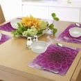 thumbnail image 4 of Ambesonne Floral Place Mats Set of 4, Fresh Bloom Petal Nature, Standard Size, Magenta, 4 of 6