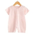 thumbnail image 2 of Gubotare Baby Boy Clothes Sets Unisex-Baby Short Sleeve Romper Bodysuits Size 0-6 Months (Light Pink,0-6 Months), 2 of 4