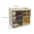 thumbnail image 2 of unbranded Estante Organizador De Maquillaje Beige Con Cajones Ideal Para Guardar Cosméticos Y Cuidados De, 2 of 6