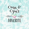 thumbnail image 4 of Inktastic Oma and Opa's Favorite Heart Grandchild Boys or Girls Baby Bodysuit, 4 of 5
