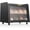 Black, variant on Double Layer Large Bread Box for Kitchen Counter, Large Capacity Bread Storage Container Farmhouse Bread Box with Window Bread Holder (Black)