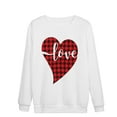 thumbnail image 3 of Chandail à Manches Longues pour Femmes avec Imprimé « Love », Blouse Ample, 3 of 8