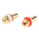 thumbnail image 1 of Adaptador de montaje en panel de chasis Hugo Conector RCA chapado en oro hembra, 1 of 7