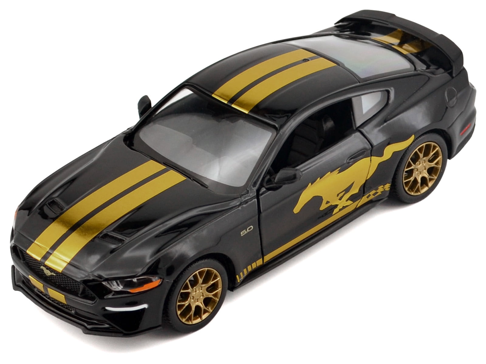2018 Ford Mustang GT 5.0 Black with Gold Stripes and Graphics