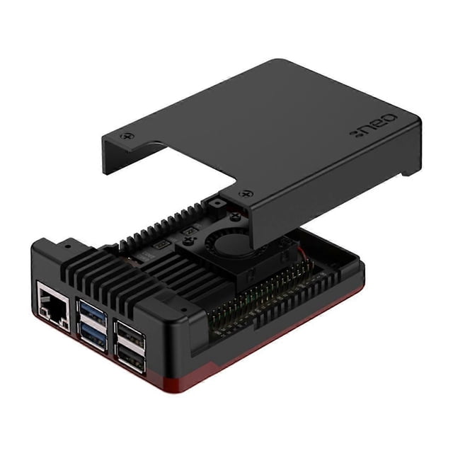 For 5 NEO 5 Aluminm Case Built-in 30mm PWN Fan Passive Cooling Fins for 5 Case