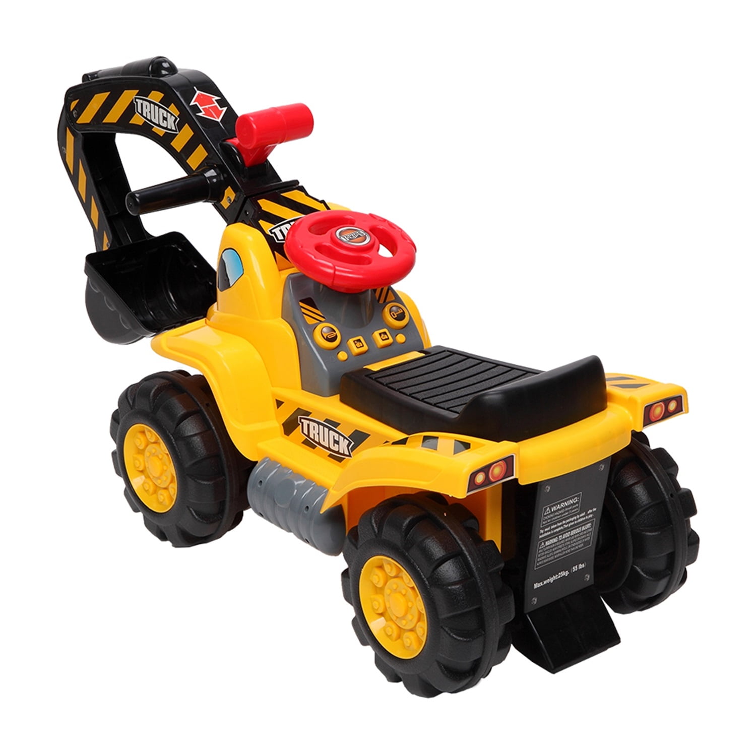 CIPACHO Kids Ride-on Sand Dumper, Digging Scooper Excavator Toy, Sand Tractor Toys for Kids 3-8, Yellow CIPACHO Kids Ride-on Sand Dumper, Digging Scooper Excavator Toy, Sand Tractor Toys for Kids 3-8, Yellow