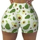 thumbnail image 2 of Fotbe Green Avocado Shorts Sin Costuras – Shorts Deportivos de Cintura Alta para Mujer, Elásticos para Gimnasio, Yoga, Running o Ciclismo-Small, 2 of 8