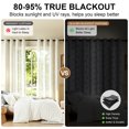 thumbnail image 3 of Lfeey Blackout Curtains for Bedroom Blue Floral Pattern, Room Darkening Drapes for Living Room, 42" W x 72" L, 2 Panels, 3 of 7
