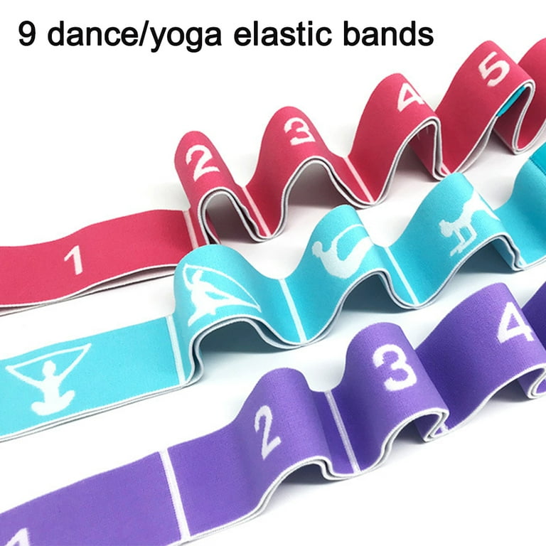 Maji Sports Elastic Yoga Straps (with 9 Loops)
