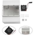 thumbnail image 2 of Wall Mountable ABS Enclosure For Raspberry Pi 4B/3B, Easy Assembly With Locking Slide Mechanism, Pi 3B Fan Cooling, 2 of 5