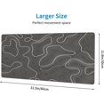 thumbnail image 2 of Large Mouse Pad XXL, Topography Contour Map Gaming Mouse Pad, Big Desk Mat with Stitched Edges Mousepad for Gaming Keyboard Computer Laptop Office, 31.5'''' X 12'''', 2 of 5