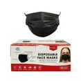 thumbnail image 2 of SD Masque Facial Jetable, 3 Plis, 50 Pcs/paquet - Couleur Noire 2 Paquets - 100 Masques, 2 of 6
