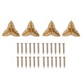 thumbnail image 3 of Esquinas de latón para joyero, tótem de nube Retro, 5cm de longitud lateral, protectores de esquinas de caja de alta resistencia con tornillos para gabinete, 4 Uds., 3 of 5