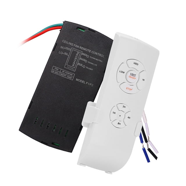 Lámpara de ventilador de techo universal Control remoto Timing & Kit Control remoto inalámbrico para ventilador de techo para el hogar AweSitey EL011632-00