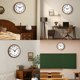 thumbnail image 3 of TIMESS 13" Reloj de Pared Silencioso con Marco de Madera Claro, Cara Fácil de Leer, Decorativo, sin Tictac, 3 of 7