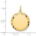 thumbnail image 2 of FB Jewels 14K Yellow Gold Etched .013 Gauge Engravable Round Disc Charm, 2 of 2