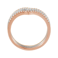 thumbnail image 3 of Welry 14kt Three-Tone Gold-Plated Sterling Silver Chevron Ring Set with Cubic Zirconia, Size 7, 3 of 4