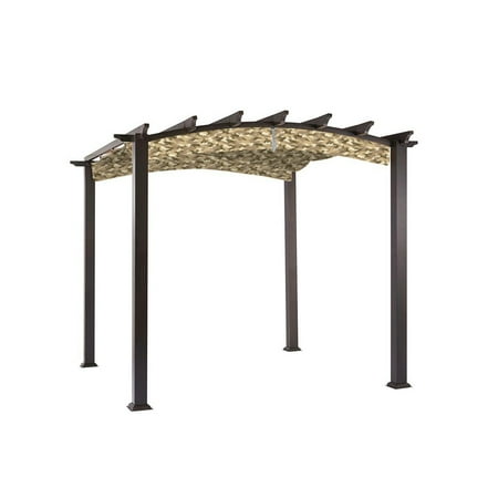 Garden Winds Replacement Canopy Top Cover for the Arched Pergola -Standard 350 - Camo Sand