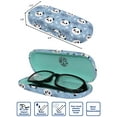 thumbnail image 3 of [4 PACK / 3 PACK], JAVOedge Printed Pattern Durable Hard Clamshell Eyeglass Case with Bonus Microfiber Cloth, 3 of 7