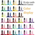 thumbnail image 4 of Kit de tinte para velas, pigmentos para colorear, suministros para hacer velas, aromaterapia, cera de soja, tinte para velas, pigmento para fabricar SB067, 4 of 5