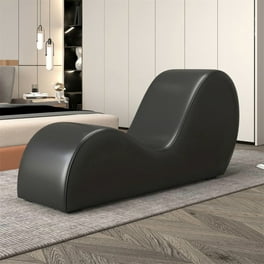 SCUQI Upholstered Faux Leather Yoga Chaise Lounge Chair for Stretching Relaxation Exercise More Walmart