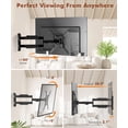 thumbnail image 3 of Soporte de pared para TV Solid As Mountain Long Arm 26-65 pulgadas 80 libras, 3 of 6