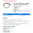 thumbnail image 2 of Rear Parking Brake Cable - Compatible with 1991 - 1992 Chevy Camaro, 2 of 2