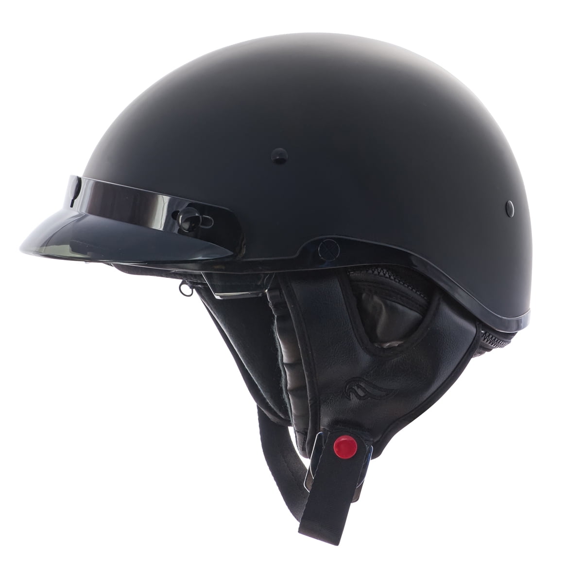Adult Fulmer Motorcycle Half Helmet DOT Approved Retractable Inner Sun