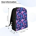 thumbnail image 4 of Fotbe Blue Skull Rose Mochila de Viaje para Laptop, Mochila Ejecutiva Delgada y Resistente 15.6", 4 of 8