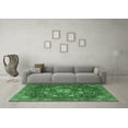 thumbnail image 3 of Ahgly Company Indoor Rectangle Medallion Emerald Green Traditional Area Rugs, 2' x 5', 3 of 4