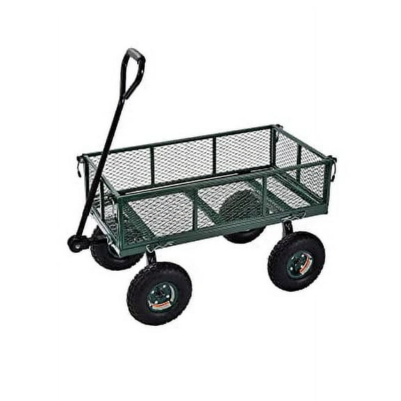 Juggernaut Carts 400 lbs Capacity Steel Utility Garden Wagon with Foldable