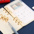 thumbnail image 2 of Miangastore 6pcs Practical Binding Rings Loose Leaf Binding Ring DIY Notebook Coils, 2 of 8