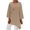Khaki2, variant on Zkozptok Womens 3/4 Sleeve Tunic Top Casual Print Crew Neck T Shirts Irregular Hem Loose Blouse Oversized Clothing