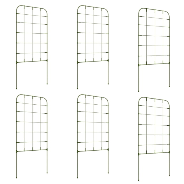 Outsunny 6-Piece Plant Support Set, Trellis for Climbing Plants