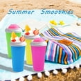 thumbnail image 4 of Slushy Ice Cream Maker Squeeze Peasy Slush Quick Cooling Cup Milkshake Bottles（yellow）, 4 of 7