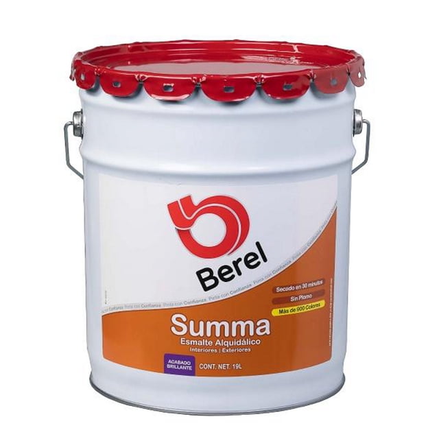 pintura berel summa alquidálico interior/exterior 19l base neutra brillante