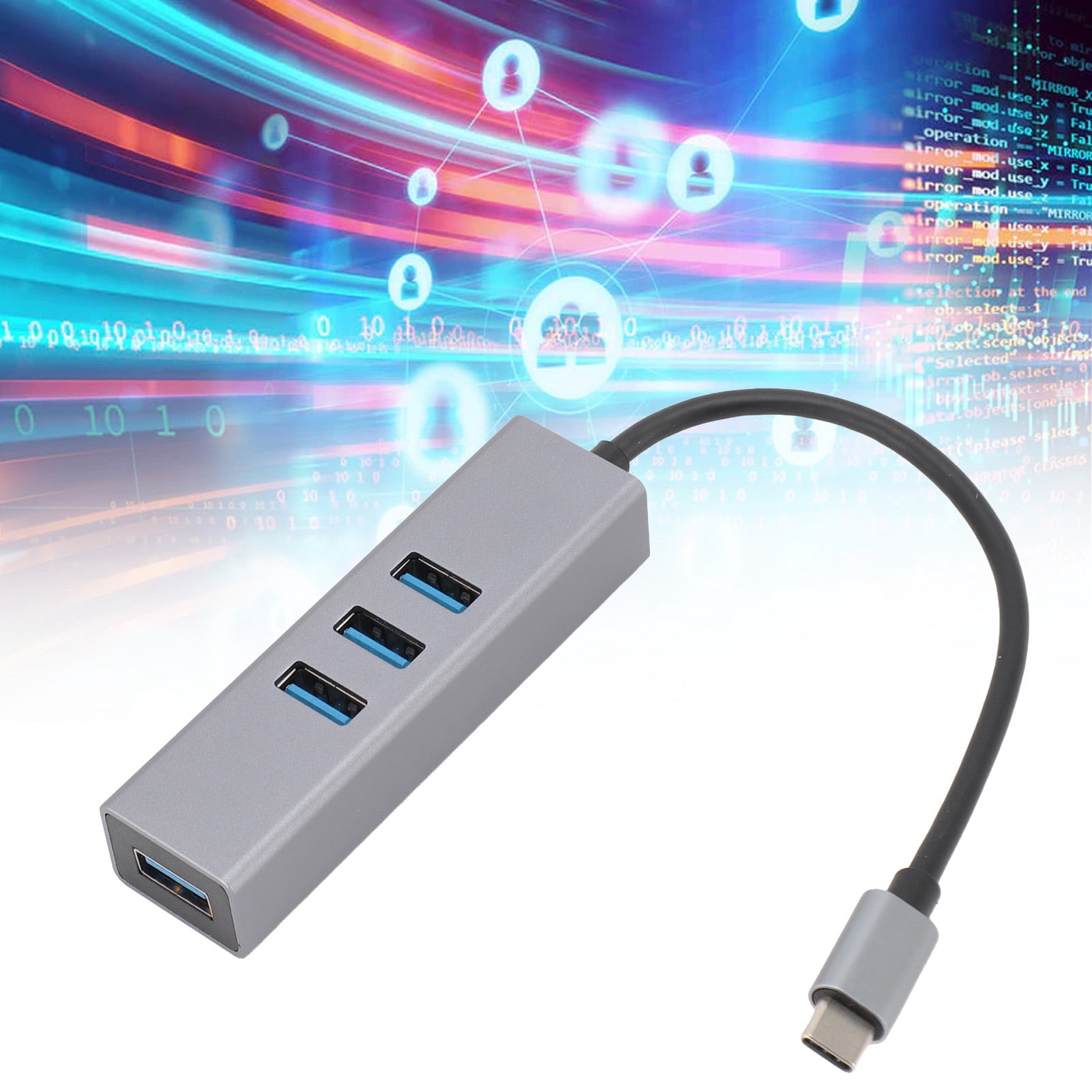 USB C HUB, 4 Port USB C Data Hub Aluminum Alloy 5Gbps  for Computer