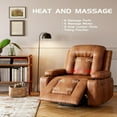 thumbnail image 4 of Power Lift Recliner Chair - Heat and Massage,Recliner Massage Chair,Adjustable Furniture for Back,Legs,PU Leather Electric Lift Chair Designed for The Elderly and People with Mobility impaired, 4 of 6