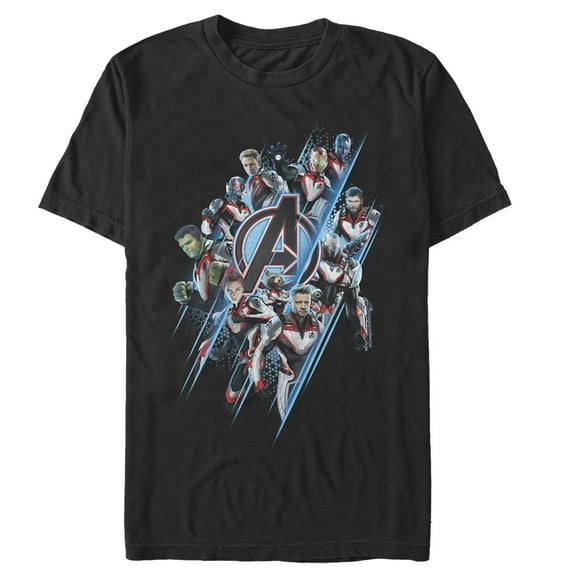 Men's Marvel Avengers: Endgame Quantum Ready Streak Graphic Tee Black Large
