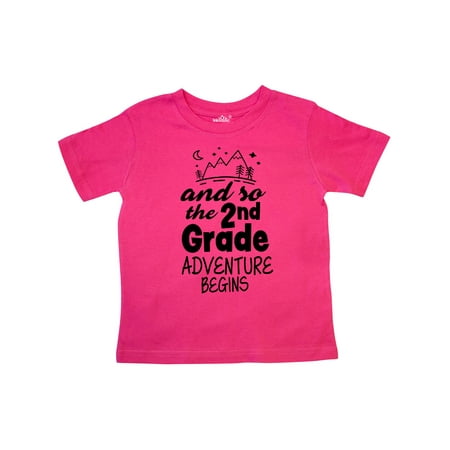 

Inktastic The 2nd Grade Adventure Begins Gift Toddler Boy or Toddler Girl T-Shirt