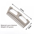 thumbnail image 2 of Anti-static Pure Titanium Comb Key Buckle  Lightweight Mountaineering Buckle, 2 of 7