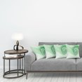thumbnail image 3 of Ambesonne Green Throw Pillow Cover 4 Pack, Abstract Fractal Spirals, 24", Green, 3 of 5