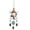 Red, variant on Vintage Metal Bird Wind Chime - Elegant Iron Pavilion Hanging Decor for Garden, Patio, Porch & Housewarming Gift with Soothing Sounds