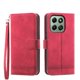 thumbnail image 1 of Funda Tipo Billetera para Honor X6B Carcasa Abatible con Porta Tarjetas, Bolsillo para Efectivo, Soporte Ajustable, Cierre Magnético y Correa de Muñeca Rojo, 1 of 6