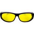 thumbnail image 2 of Two (2) Pairs Escort Safety Glasses Fits Over Most Prescription Eyewear Yellow Lenses, 2 of 7