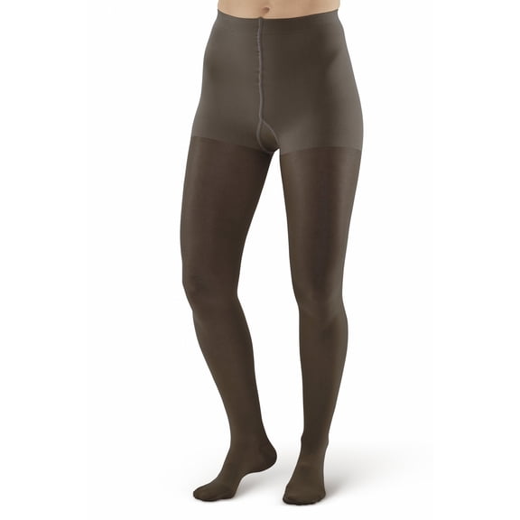 Ames Walker AW Style 270 Signature Sheers 15-20 mmHg Moderate Compression Closed Toe Pantyhose w/Control Top Silky Nude Queen