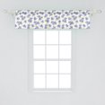 thumbnail image 2 of Ambesonne Floral Window Valance, Delicate Flower Art, 54" X 12", Ceil Blue White, 2 of 3