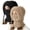 Coffee, variant on 2 Pack Women Cozy Winter One Piece Knit Hat Scarf, Soft Elastic Fabric Thickened Warm Head Cap for Ladies Outdoor Hiking Running Cold Weather Wear Khaki M
