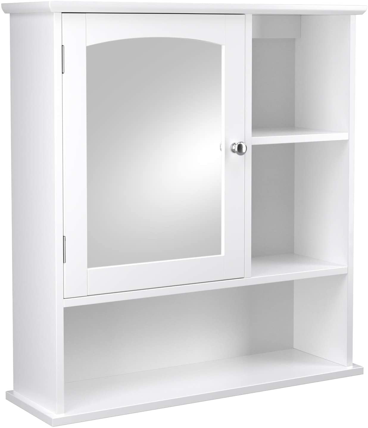 VASAGLE Mirror Cabinet X Bathroom Wall Storage Cabinet With Adjustable Shelf 
