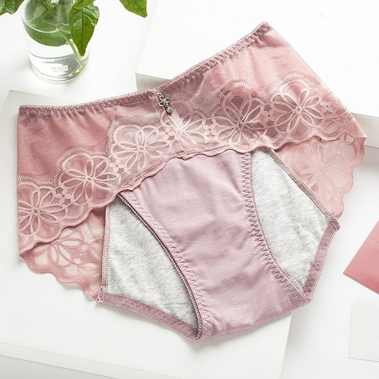 Panties For Women Ladies Show Wear Fashion Soft Ice Silk Seamless Low Waist  Lace Hollow Briefs Underwear
